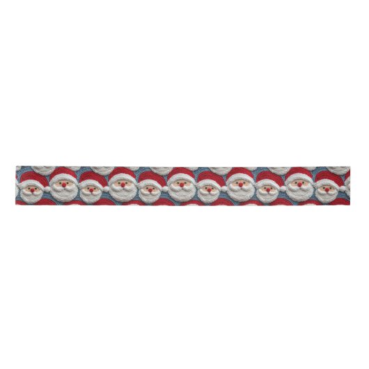 Ruban En Satin Santa Claus crochet motif (Devant)
