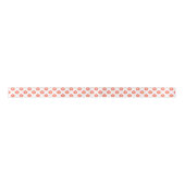 Ruban En Satin saumon Motif "Kanoko" - Fawn Spot (Devant)