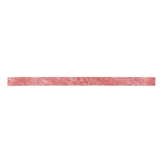 Ruban En Satin Scribbleprints Red Ribbon (Sans Seamless) (Devant)