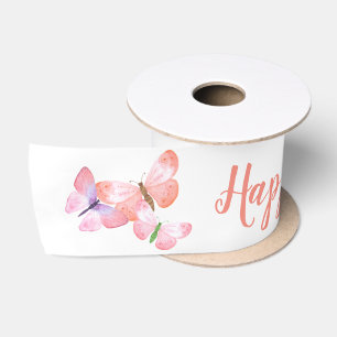 Ruban En Satin Script Bonne Fête des Mères Joli Papillon