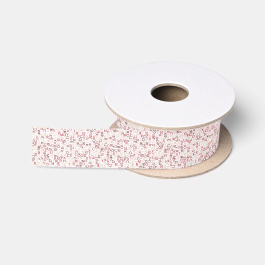 Ruban En Satin Script cyrillique russe (Bobine)