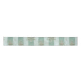 Ruban En Satin Seafoam Stiped Velvet-Look Diamond Trees (Devant)