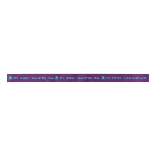 RUBAN EN SATIN SECRET SUPÉRIEUR : ZONE CLASSIFIÉE (Devant)