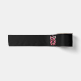 Ruban En Satin Sensibilisation au cancer du sein Je porte du rose