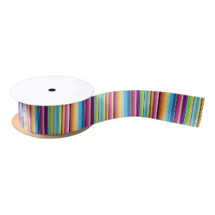 Ruban En Satin Serape Springtime Vibrant