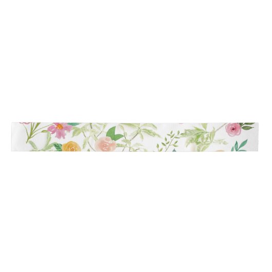Ruban En Satin Shabby Chic Floral (Devant)