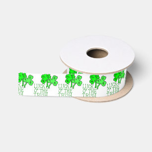 Ruban En Satin Shamrock irlandais