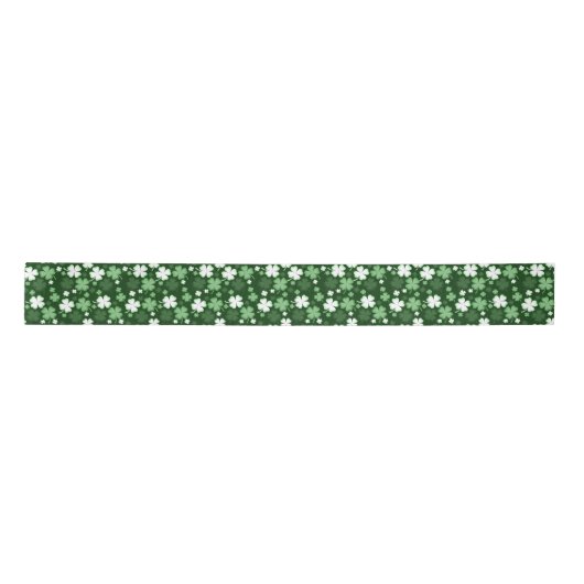 Ruban En Satin Shamrock vert, Saint Patrick's Day (Devant)