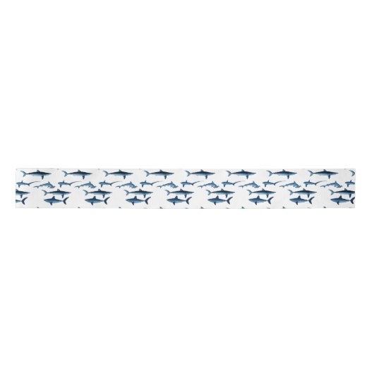 Ruban En Satin Shark Coastal Theme Blue Decoupage Tissue Paper (Devant)