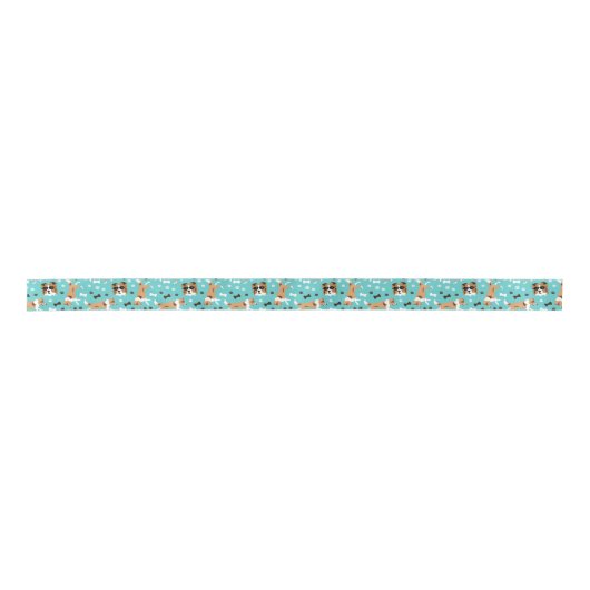 Ruban En Satin Shetland Sheepdog Shelter Satin Ribbon (Devant)