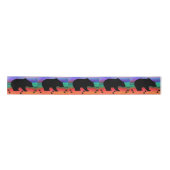 Ruban En Satin Silhouette de Black Bear (Devant)