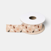 Ruban En Satin Silhouette de chat (Bobine)