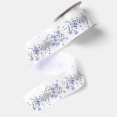 Ruban En Satin Silver Lilac Sparkle (Dos)