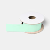 Ruban En Satin Simple couleur unie ajouter nom texte monogramme (Bobine)