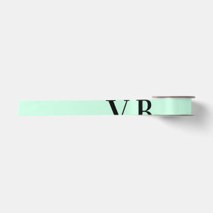 Ruban En Satin Simple couleur unie ajouter nom texte monogramme