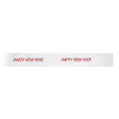 Ruban En Satin simple minimum ajouter votre texte nom monogramme  (Devant)