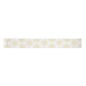 Ruban En Satin Simple Motif de flocon de neige blanc (Devant)