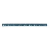 Ruban En Satin Simple Motif sapin de Noël | bleu marine (Devant)