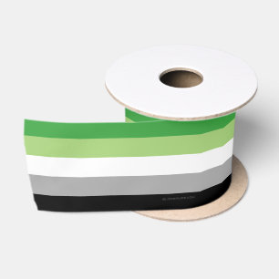Ruban En Satin SlipperyJoe's Aromantic Pride Drapeau gay cadeaux