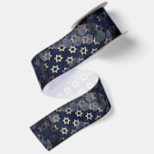 Ruban En Satin SlipperyJoe's Happy Hanoukka multiple Star de Davi (Dos)