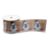 Ruban En Satin Snowman (Bobine)