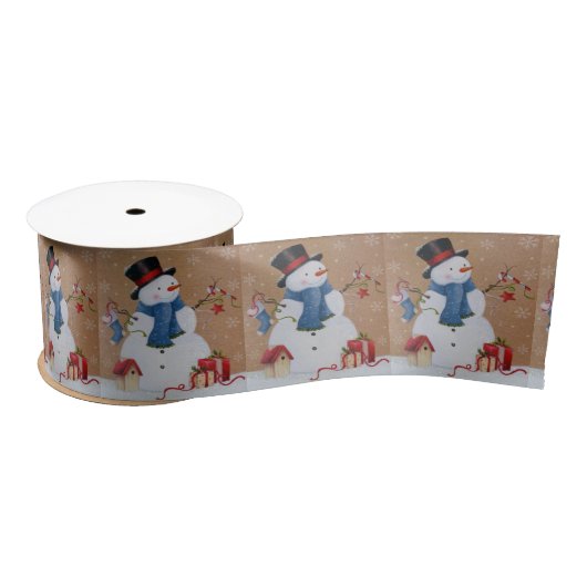 Ruban En Satin Snowman (Bobine)