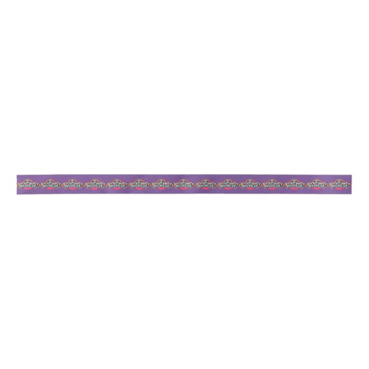 Ruban En Satin Sock Singe Madness pourpre (Devant)