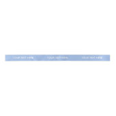 RUBAN EN SATIN SOLIDE RIBBON_151 BLEU CHIC. TEXTE BLANC DE (Devant)