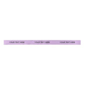 RUBAN EN SATIN SOLIDE RIBBON_212 LILAS CHIC. TEXTE NOIR DE (Devant)
