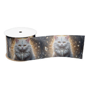 Ruban En Satin Son Royal Catness Lady Fluffyton The Cat,