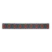 Ruban En Satin Southwestern Symmetrical Tiled Pattern Line Art (Devant)