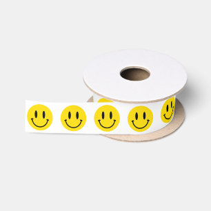 Ruban En Satin Soyez heureux Grinning Face Drôle N'importe quelle