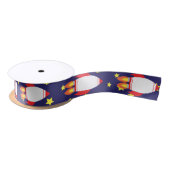 Ruban En Satin Space Rocket Star Ship Space Ribbon (Bobine)