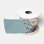 Ruban En Satin Splash tropical (Bobine)