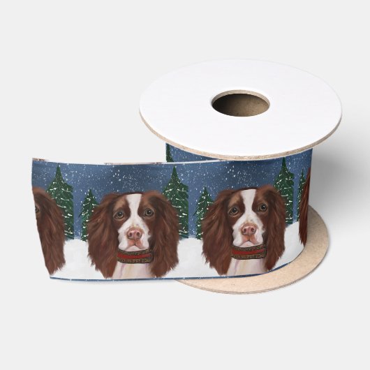 RUBAN EN SATIN SPRINGER SPANIEL ANGLAIS (Bobine)