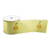 Ruban En Satin Squeeze the Day Punny Lemon Motif (Bobine)