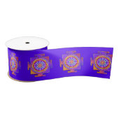 Ruban En Satin Sri Yantra - Symbole hindouiste Design 1 (Bobine)