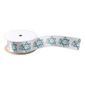 Ruban En Satin Star of David, dreidels et gelt pour Hanoukka (Bobine)