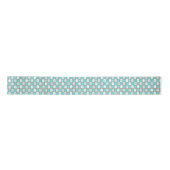 Ruban En Satin Starbursts Turquoise Rétro Ribbon Satin (Devant)