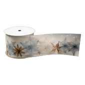 Ruban En Satin Starry Snowflake (Bobine)