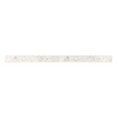 Ruban En Satin Stars2 d'or - Blanc pur (Devant)