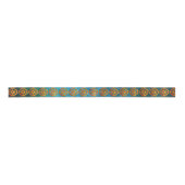 Ruban En Satin Steampunk Verdigris Rousty Cogwheel (Devant)