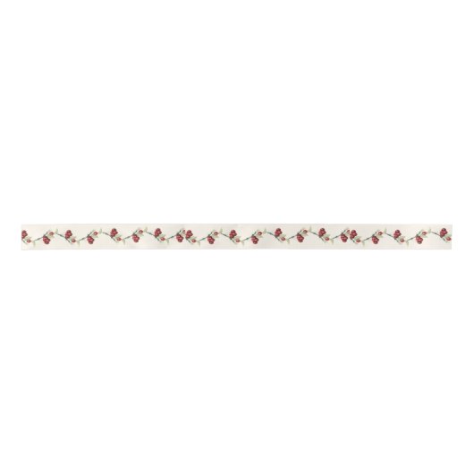 Ruban En Satin String of Cherries Lint (Devant)
