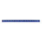 Ruban En Satin Structure atomique bleue (Devant)