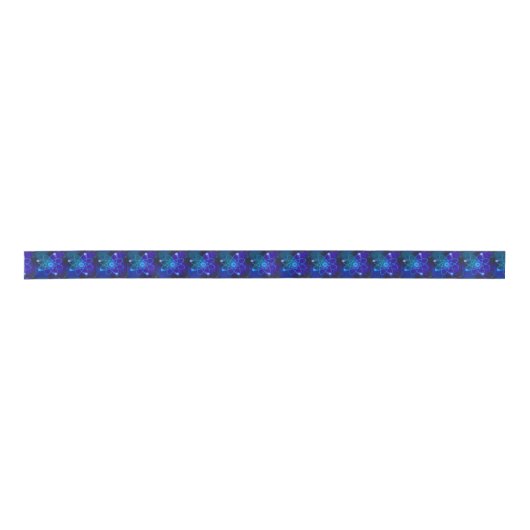 Ruban En Satin Structure atomique bleue (Devant)