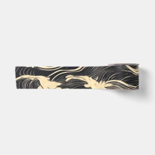 Ruban En Satin Style côtier Motif vague