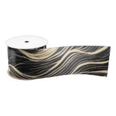 Ruban En Satin Style côtier Motif vague (Bobine)