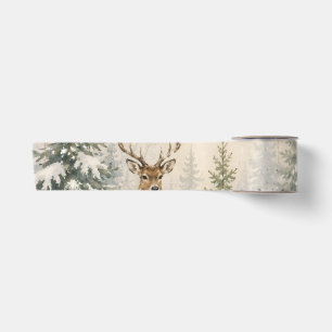 Ruban En Satin Style de Noël animalier fantaisiste de la forêt