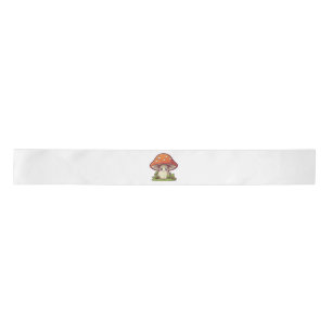 Ruban En Satin Style mignon kawaii, cueillette de champignons