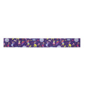 Ruban En Satin Super Roller Disco Purple Party Millennial Retro (Devant)